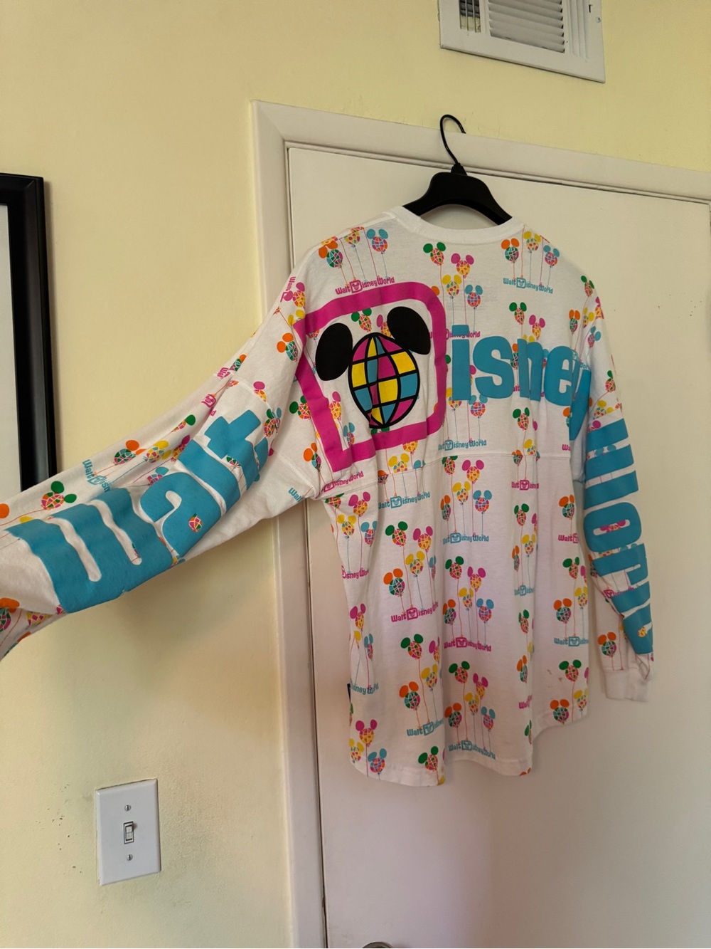 Walt Disney World White Multicolor Mickey Balloon Spirit Jersey - Picture 6 of 10